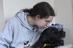 Jess and her dog Shadow are a real team, she's not sure where she'd be without him.