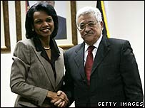 Ngoại trưởng Rice gặp Chủ tịch Abbas của Palestine