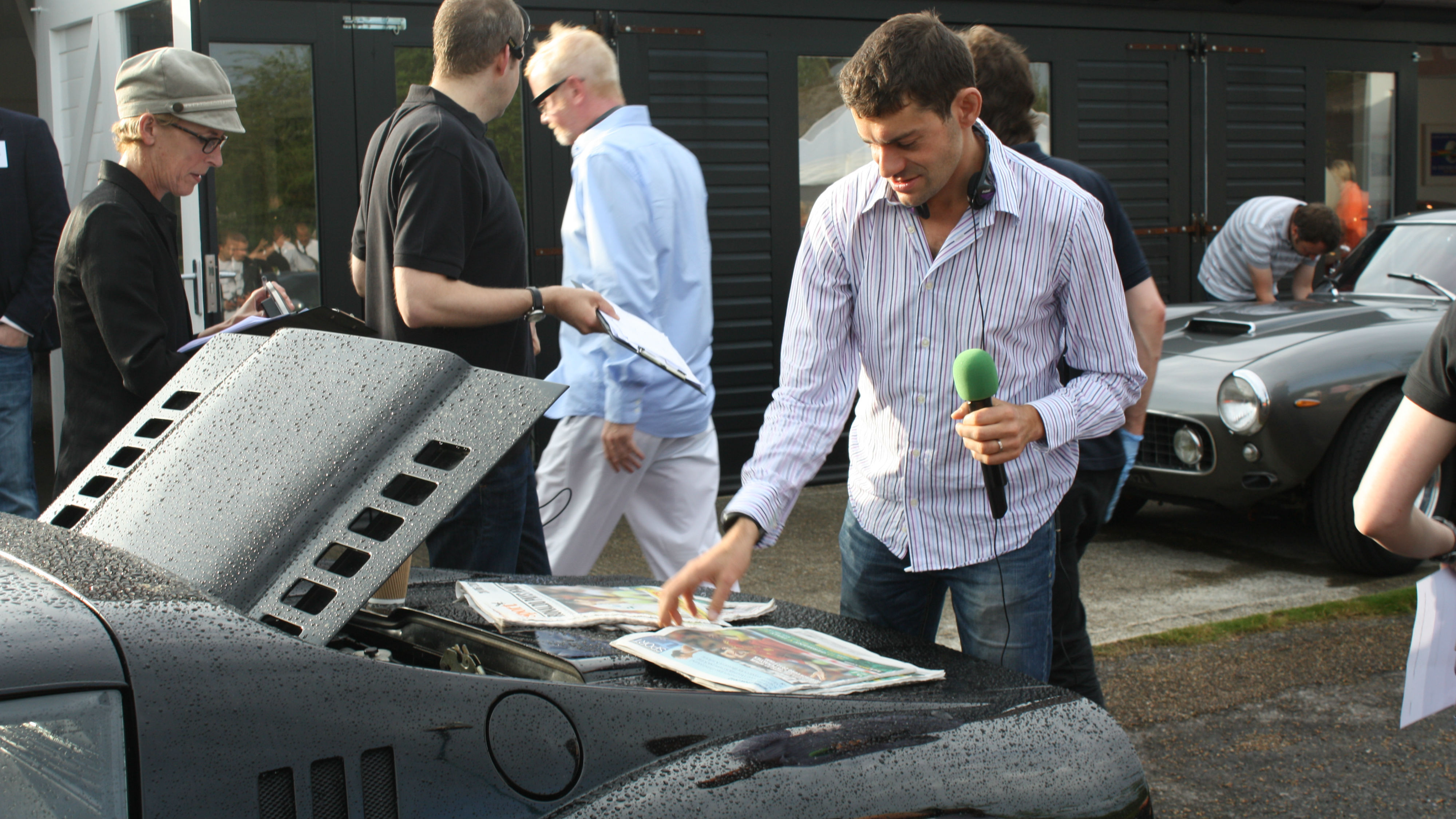 Vassos does the back pages from the back seat