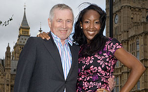 Jonathan Dimbleby and Angellica Bell
