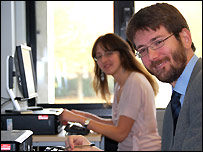 Judges taking part in the test