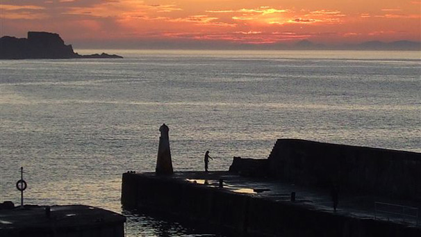 Francis McEwan from Glasgow captured this sunset over Cullen harbour.
