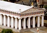A model of the Temple of Zeus