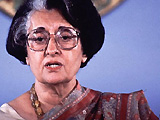 Indira Gandhi.