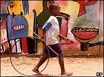 Garoto em Moçambique