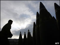 Soldado israelense em Unidade de Artilharia Móvel