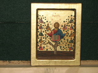 An icon of Jesus as the True Vine. Submitted by Dr Elin Jones.