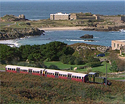 Aerial picture of the Alderney Express
