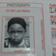 child on voter register card
