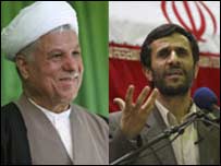 रफसंजानी और अहमदीनेजाद