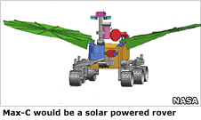 Early rendering of the Max-C rover