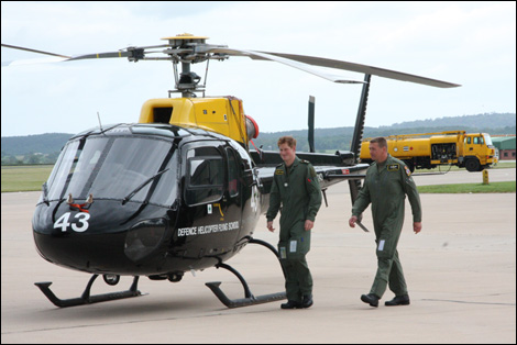 Prince Harry at RAF Shawbury