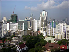 Các tòa nhà cao tầng ở Bangkok