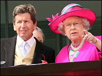 John Warren with the Queen