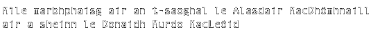 Mìle marbhphaisg air an t-saoghal