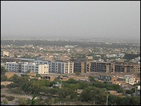 نمایی از شهر هرات در غرب افغانستان 