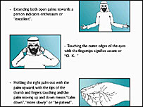 برخی از دستورالعمل ها با تصویر نشان داده شده اند