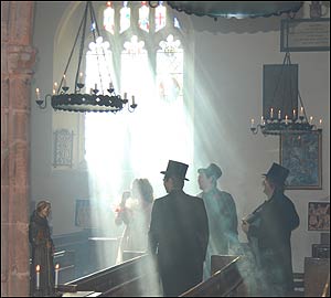 Music video filming in St Pancras, West Bagworth