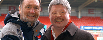 Ray Gravell and Simon Weston