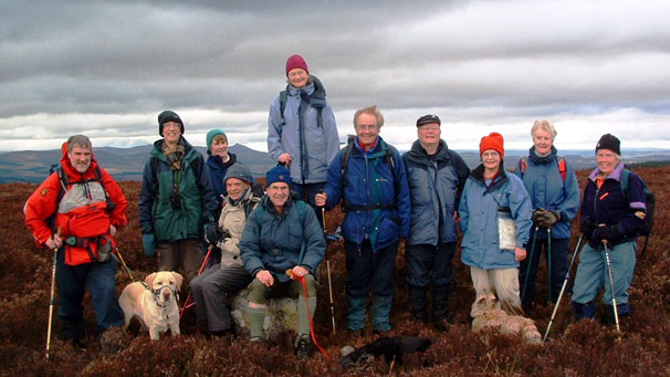 Hillwalkers group photo, courtesy Brian Davey