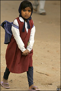 Menina indiana (foto de arquivo)