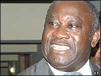 O Presidente Laurent Gbagbo