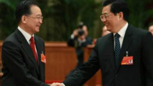 中國國家主席胡錦濤和總理溫家寶