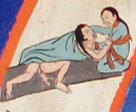 Woman giving birth