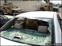 Carro de Ghalib Abdul Mehdi após assassinato