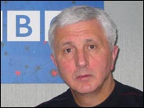 Анатолій Матвієнко в київському бюро Бі-Бі-Сі