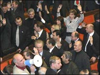 голосування руками у ВР