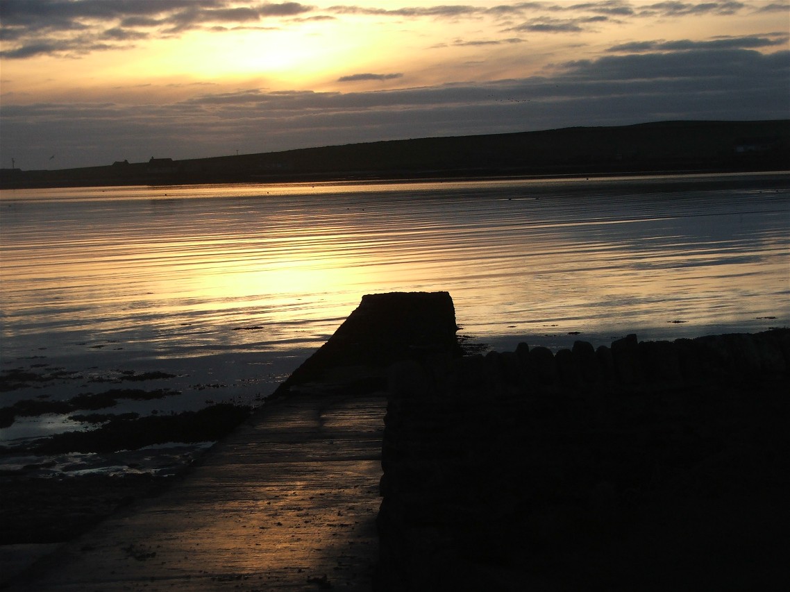Sunrise over the slipway