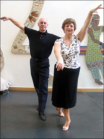 Dancing the cha cha cha at BBC Leicester