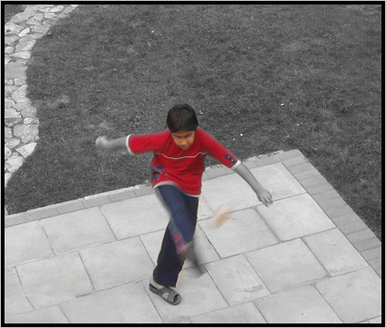 Footie in the backyard!!!