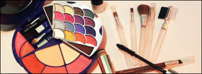 A selection of make-up products