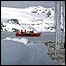 Barco de missão brasileira na Antártica (Foto: INPE)