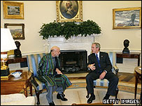 دیدار قبلی روسای جمهوری آمریکا و افغانستان در واشنگتن