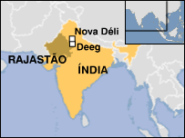 Mapa de Deeg, na Índia