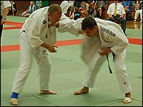 Coach Roberto Mascherucci in competition