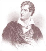 Lord Byron by George Cruikshank