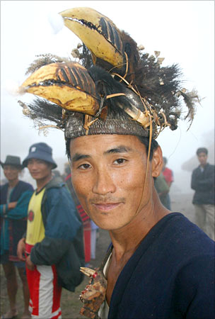 Adi tribesman in the Himalayas