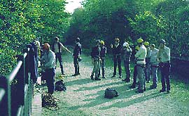 Abseiling in Miller's Dale