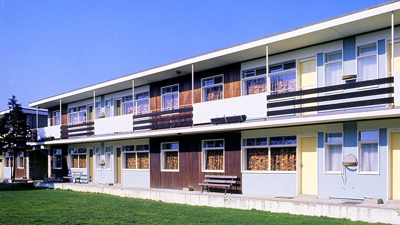 Holiday camp chalets