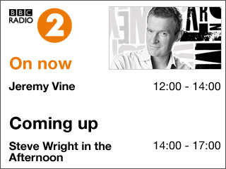 An example of a RadioVIS slide for Radio 2.