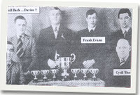 Chwaraewyr billiards Clwb Pont Cwîns tua 1948 (Diolch i Mrs Renee Preston)