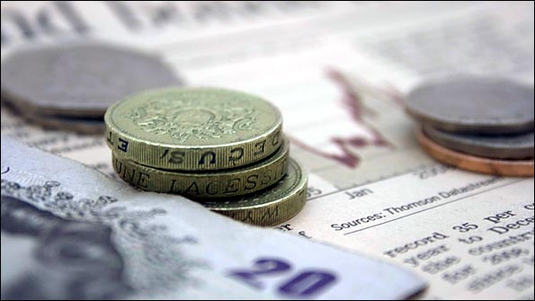 Cash money and financial papers