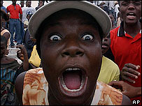 Rebelde em Gonaives, Haiti