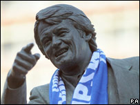 A statue of Sir Bobby Charlton