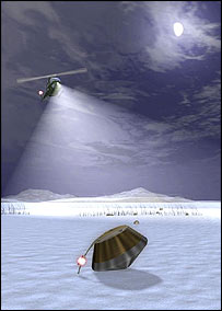 تصوير ساختگی از بازيابی استارداست، ناسا