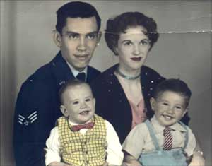 Jean and Louis Bustos with two sons